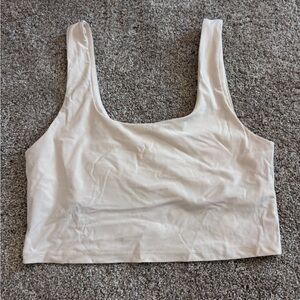 Silk Colored Built in Bra Crop Top
